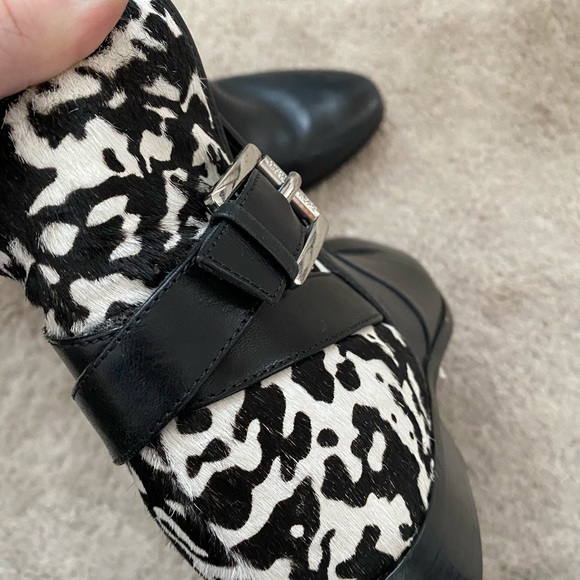 Michael Kors black ankle boots animal print - Picture 6 of 6